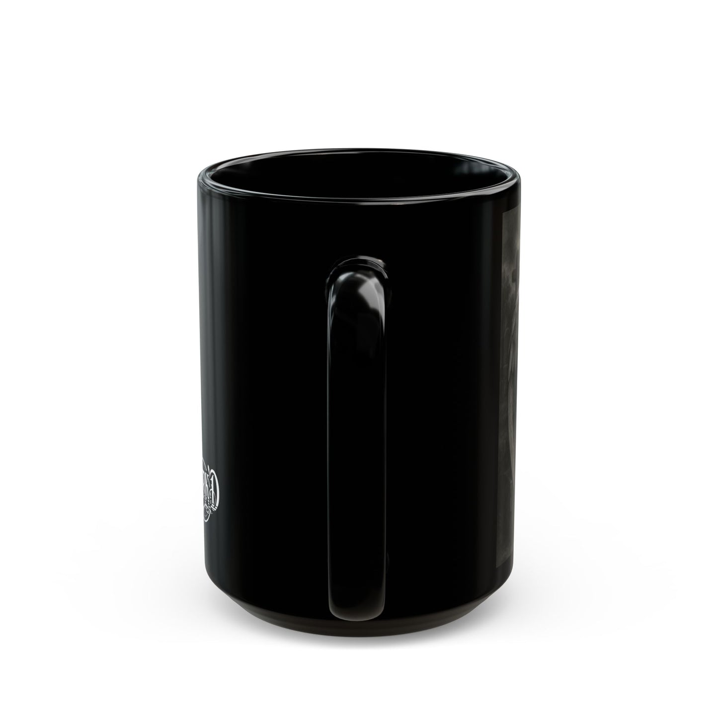 Praying Angel, Black 11oz/15oz Coffee Cup, DarkArt