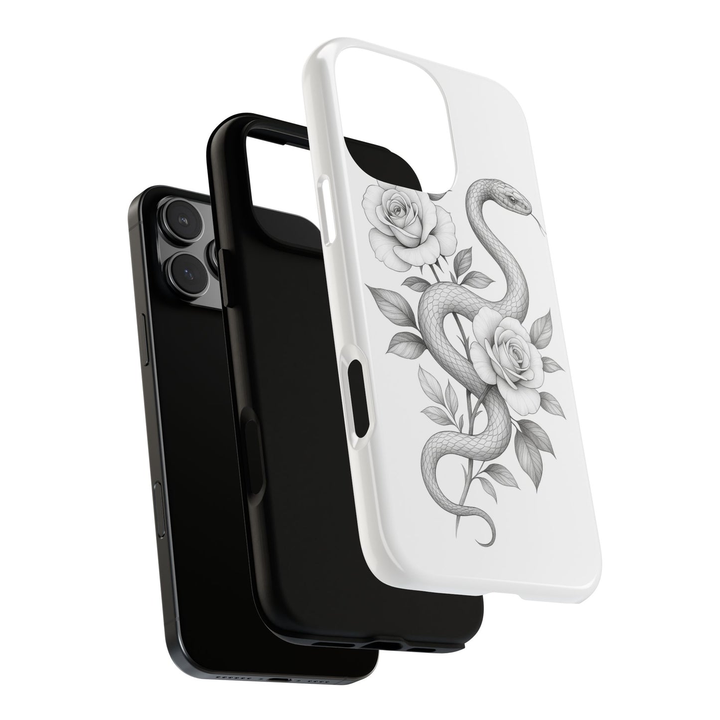 Snake and Flowers Phone Case | Tough Cases, Trendy Phone Accessory,