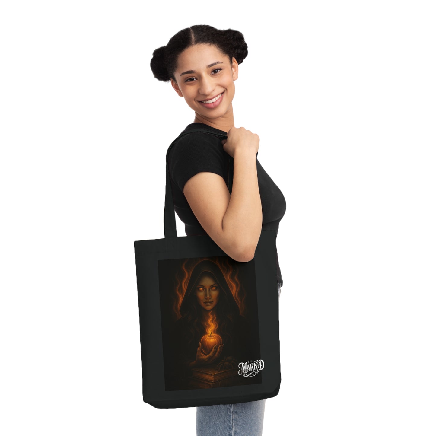 Mystic/Gothic Witch Woven Tote Bag/ DarkArt Bag