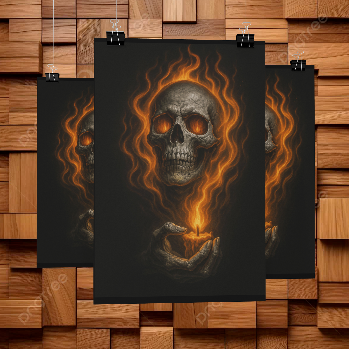 Mystic/Gothic Skull Poster/ DarkArt