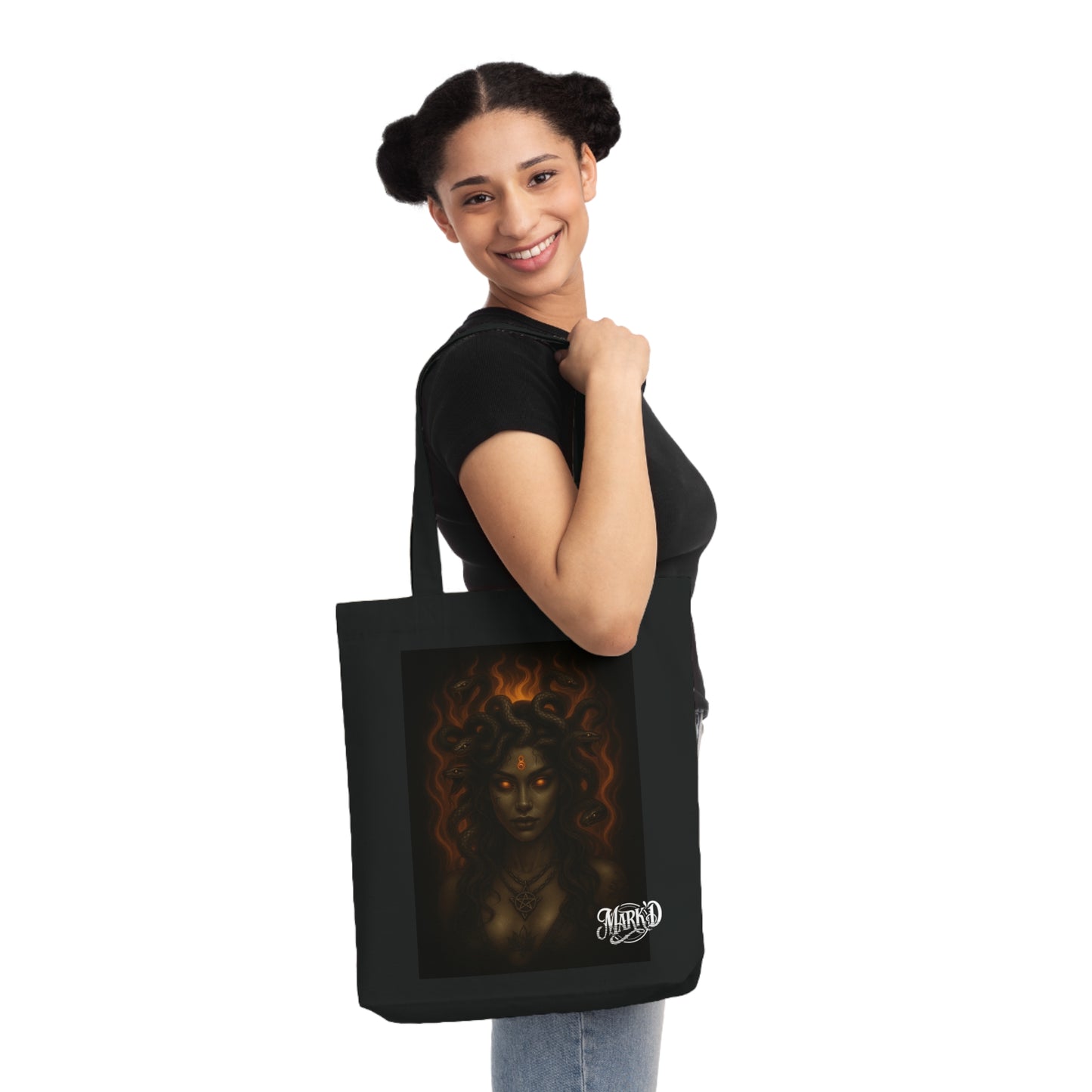 Mystic/Gothic Medusa Woven Tote Bag/ DarkArt Bag