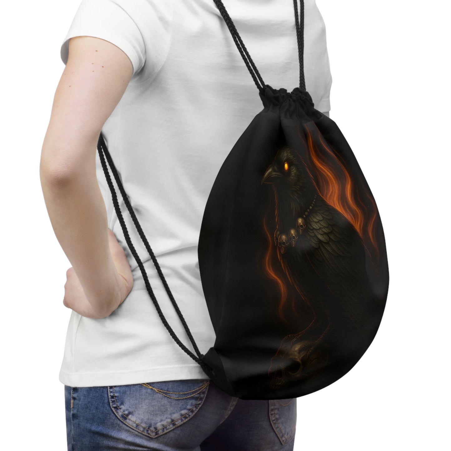 Mystic/Gothic Raven Drawstring Bag | DarkArt