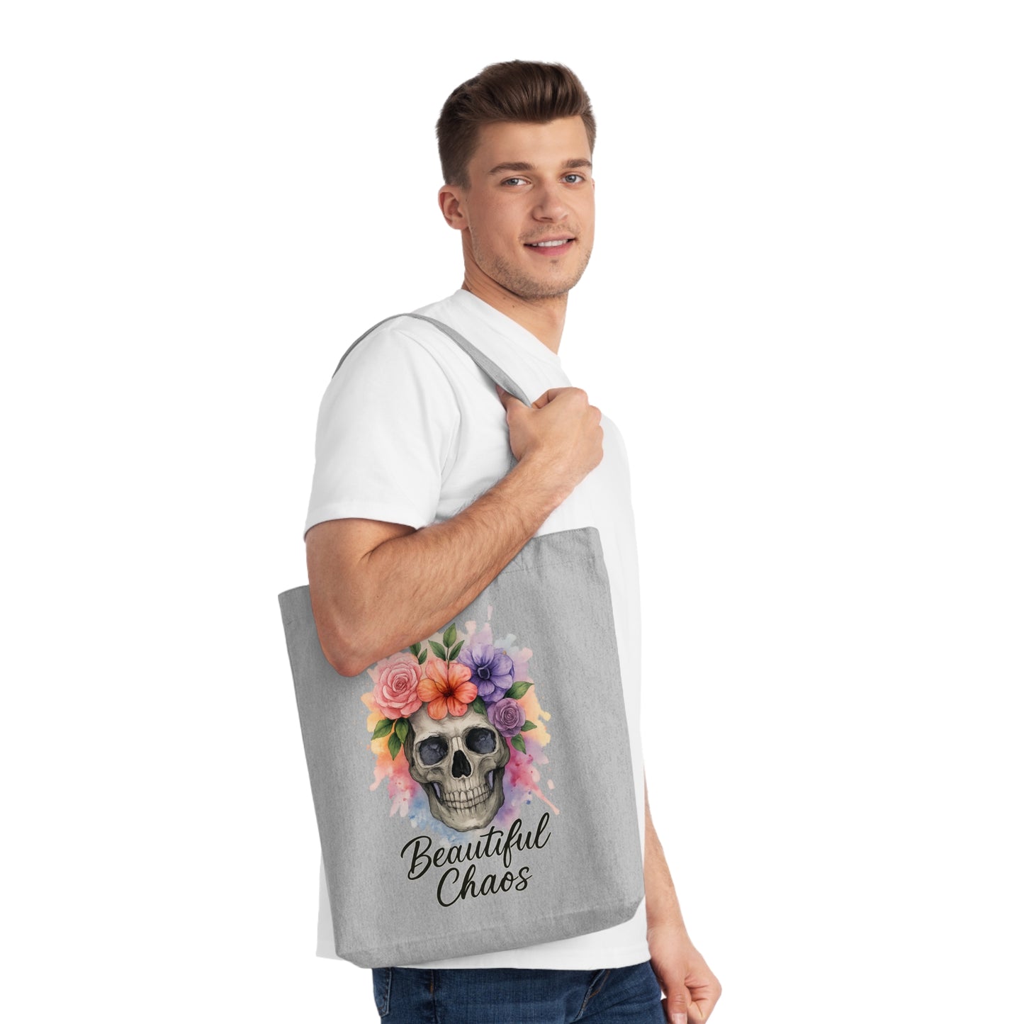 Watercolor/ Beautiful Chaos/ Woven Tote Bag