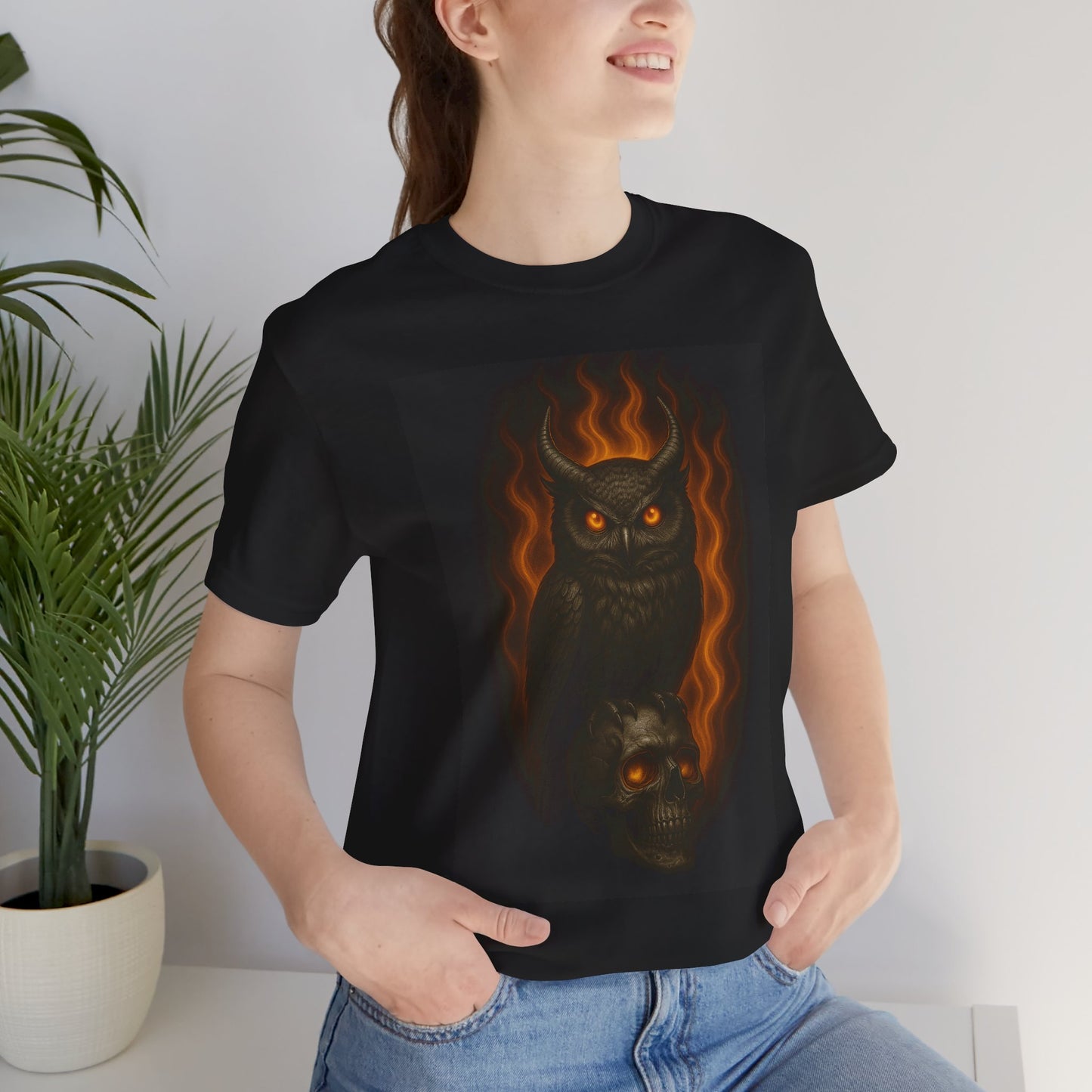 Mystic/Gothic Owl and Skull Tee / DarkArt  unisex T-shirt