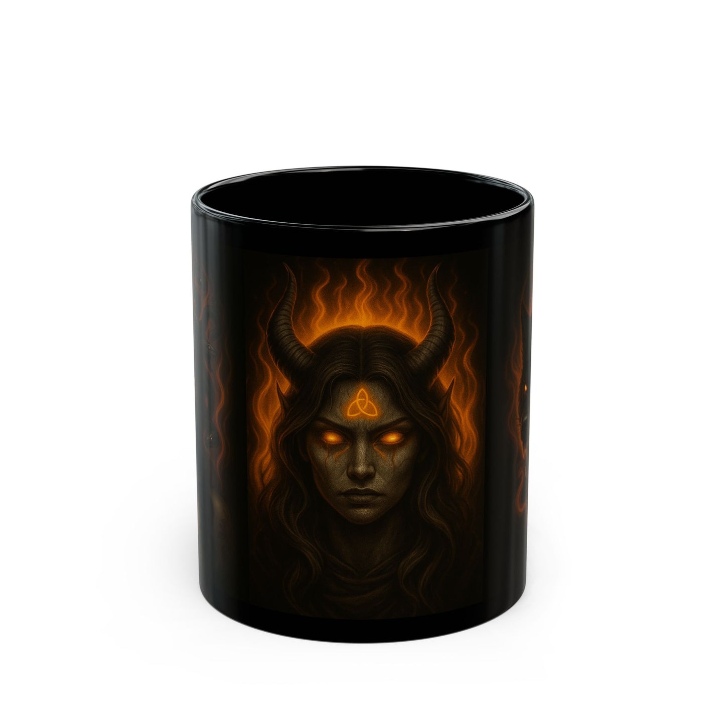 Gothic Fantasy Mug, Black 11oz/15oz Coffee Cup, DarkArt
