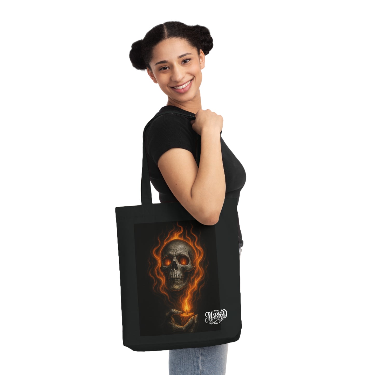 Mystic/Gothic Skull Woven Tote Bag/ DarkArt Bag