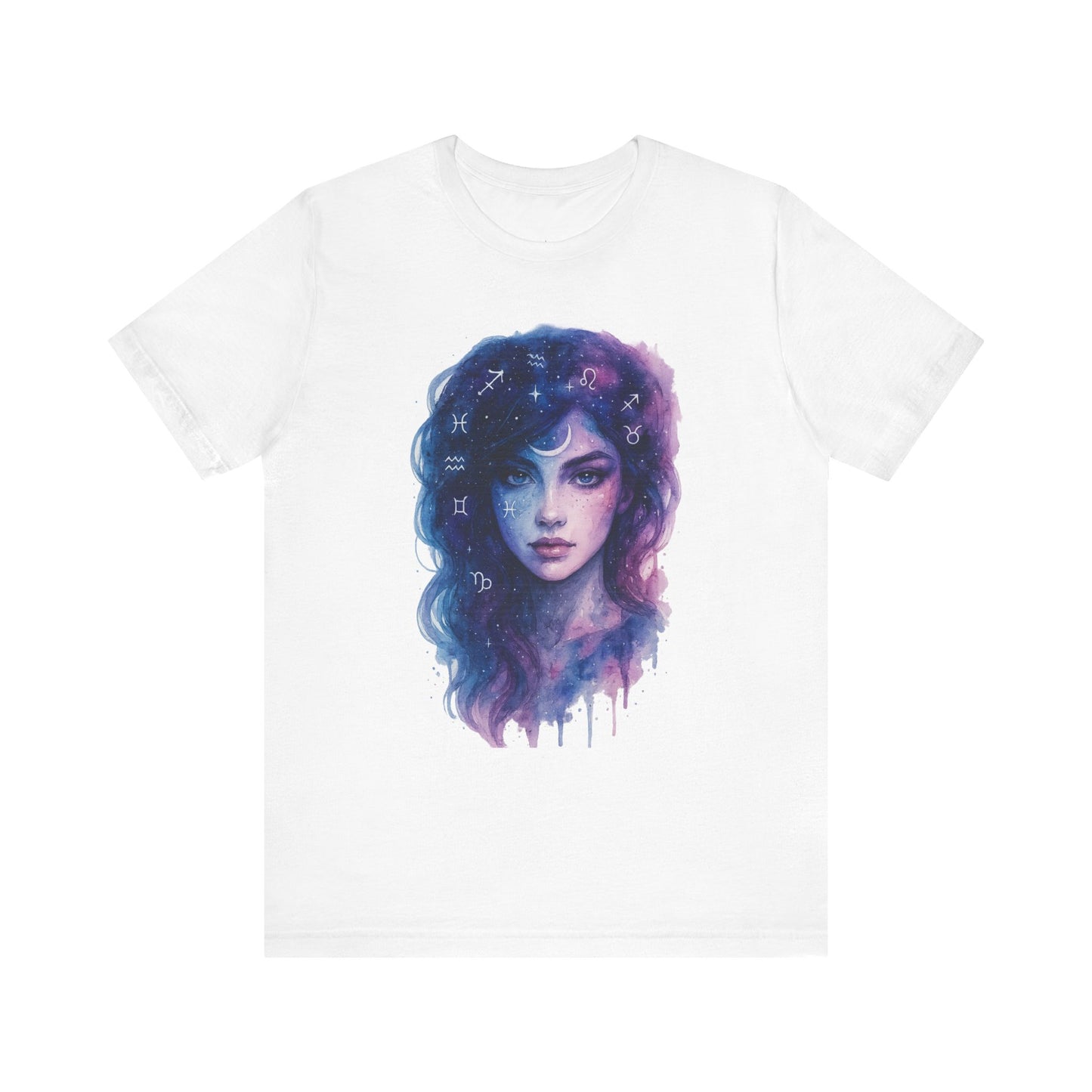 Watercolor/ Space Girl/ Unisex Tee