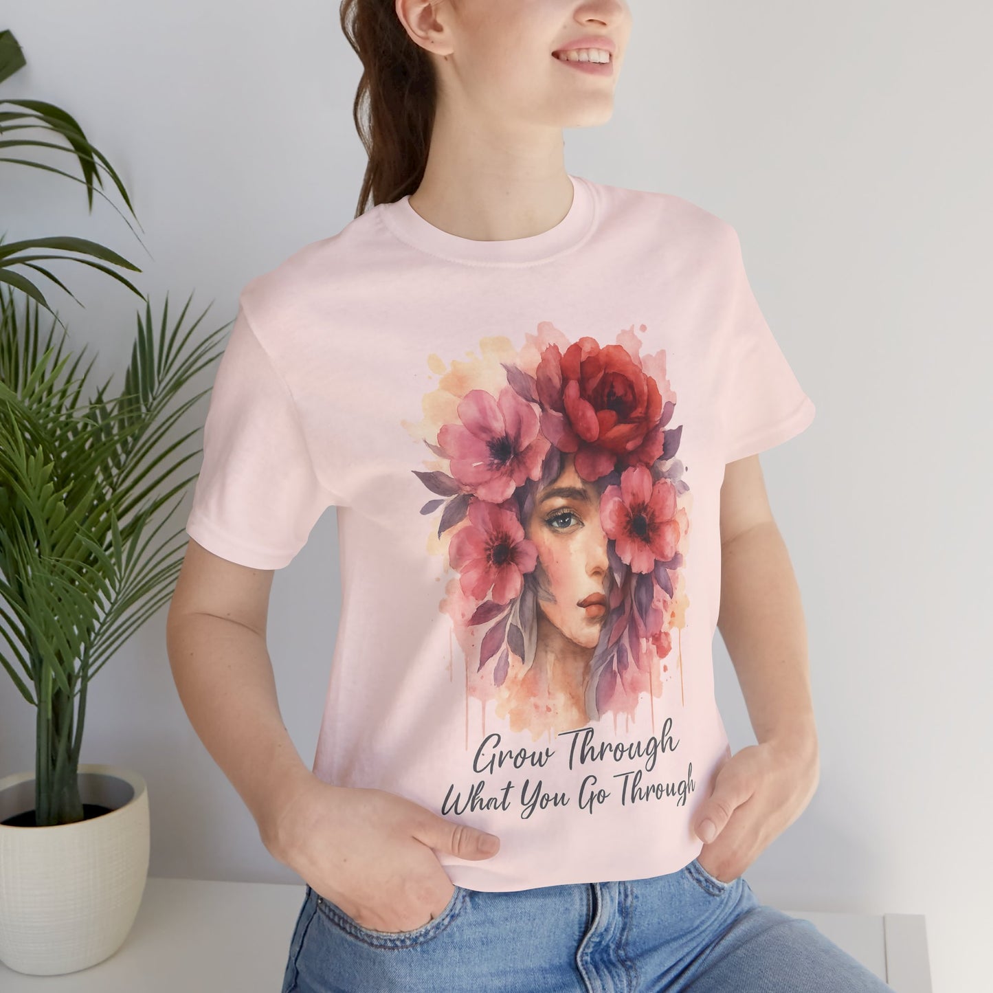 Watercolor/ Grow Through/ Unisex Tee