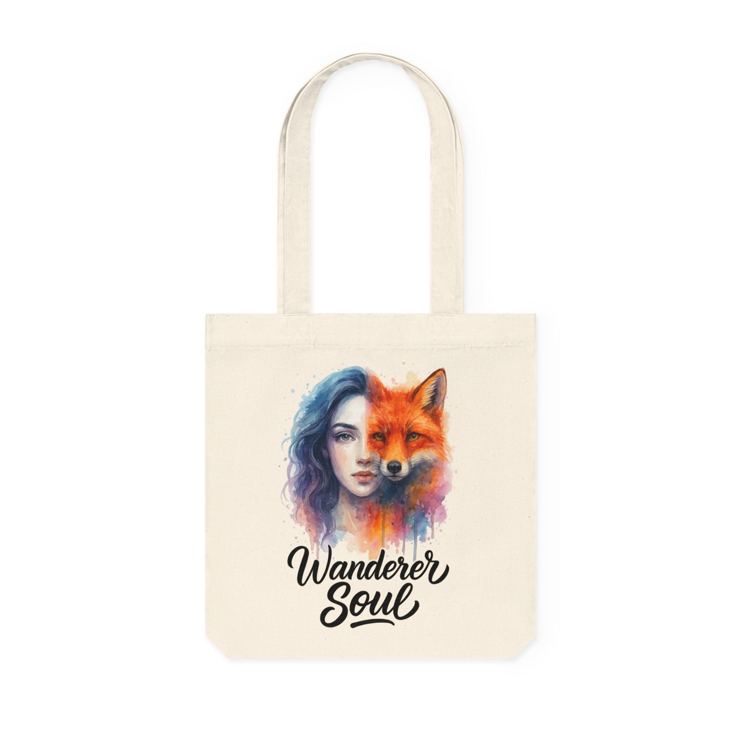 Watercolor/ Wonderer Soul / Woven Tote Bag