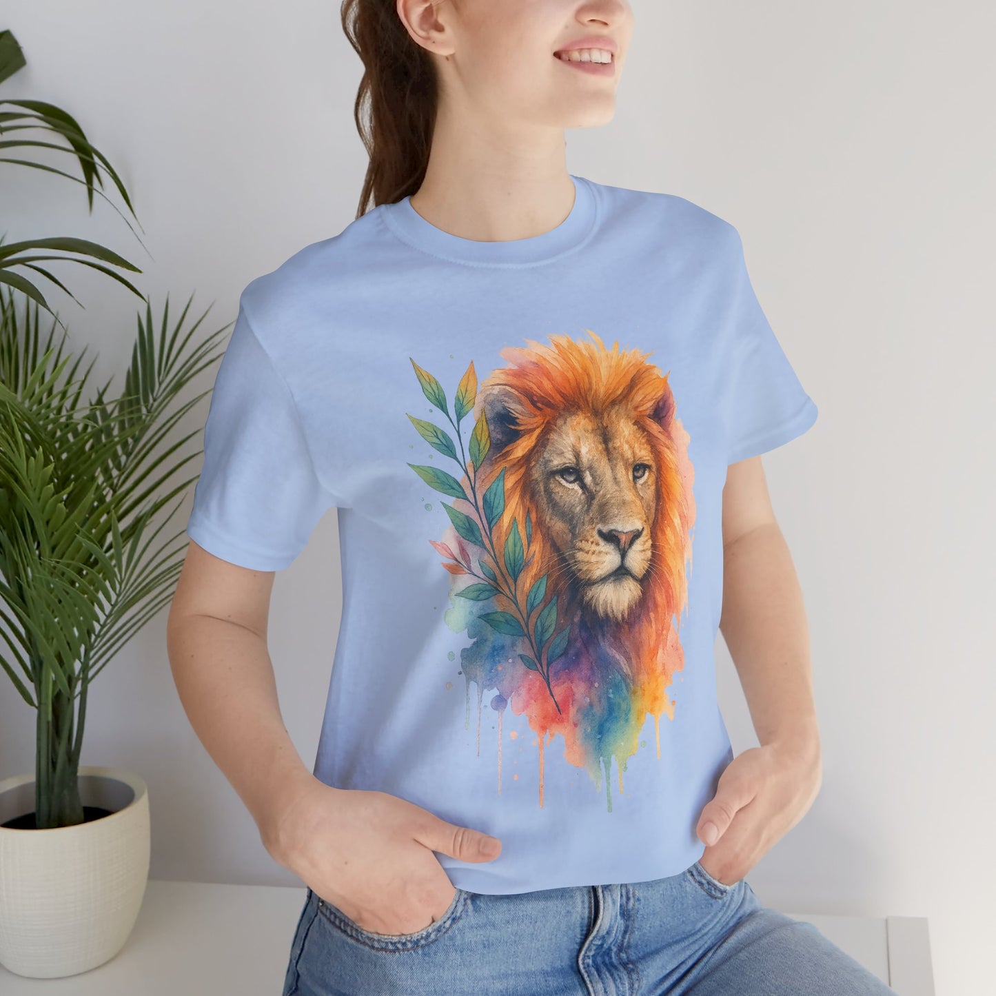 Watercolor/ Lion / Unisex Tee