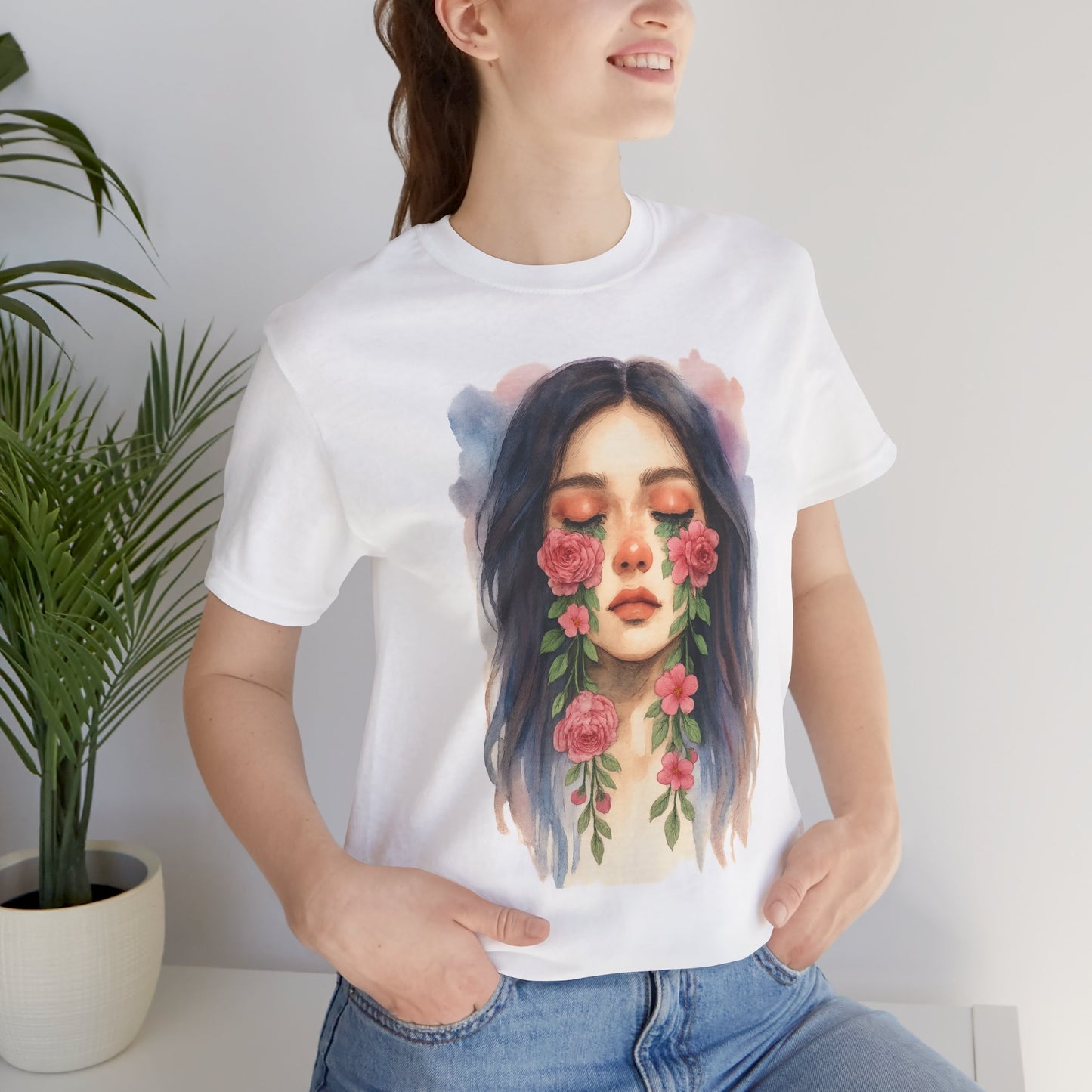 Watercolor/ Crying Girl / Unisex Tee