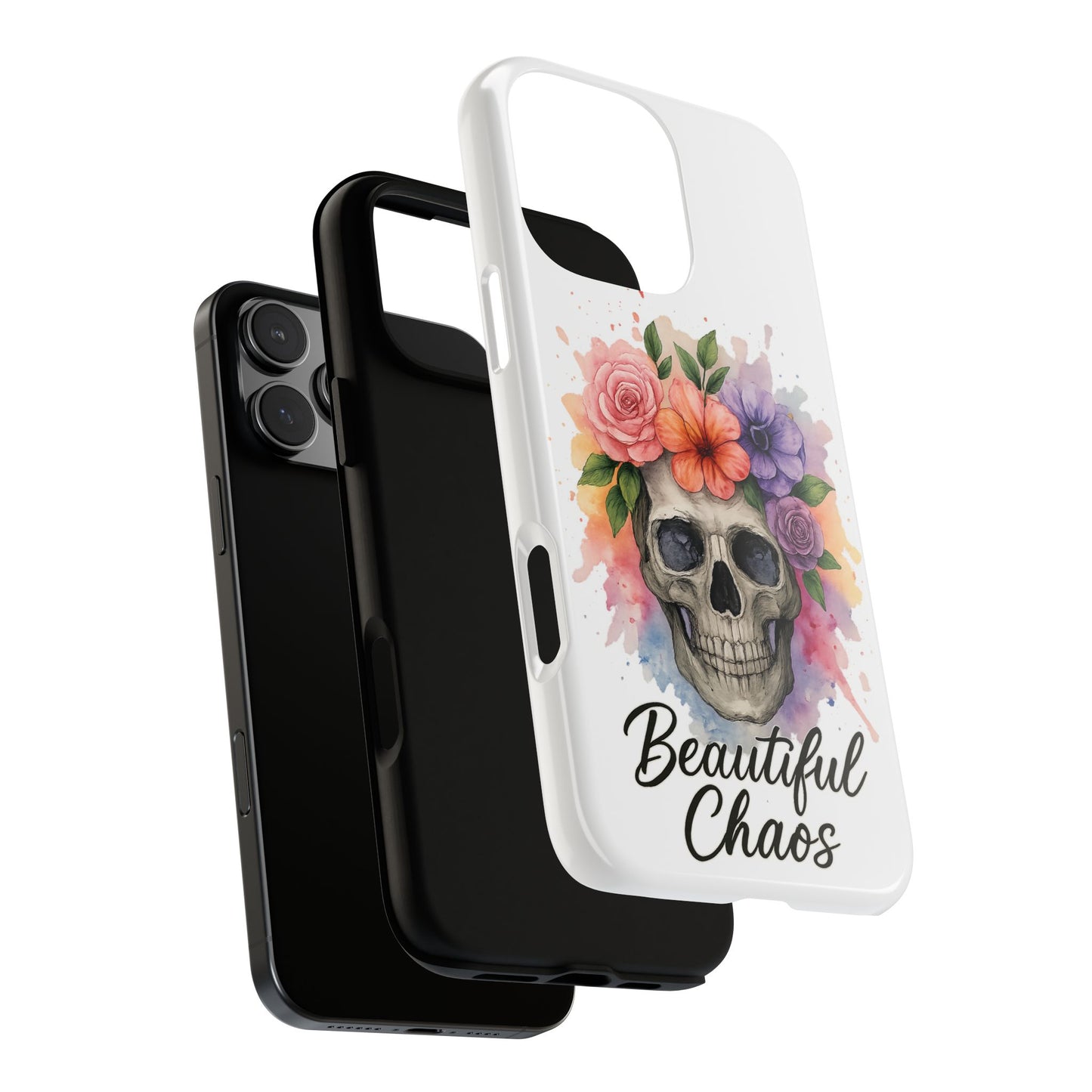Skull and Flowers Phone Case | Tough Cases, Trendy Phone Accessory,