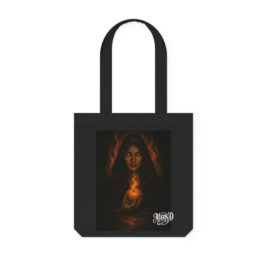 Mystic/Gothic Witch Woven Tote Bag/ DarkArt Bag