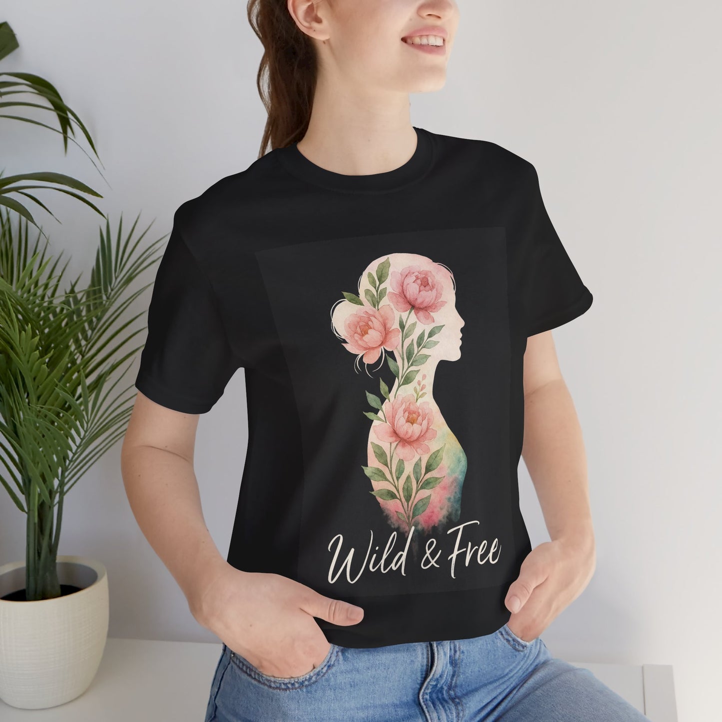 Watercolor/ Wild and Free/ Unisex Tee