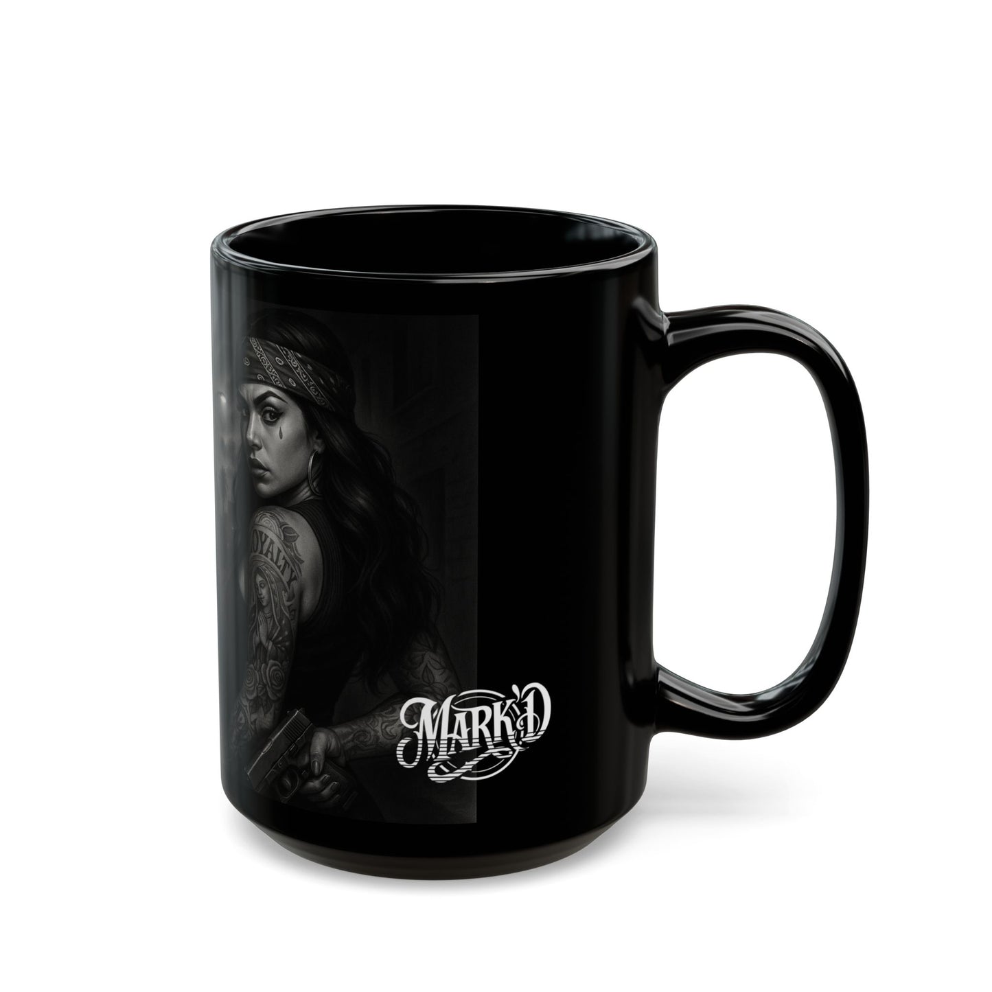Trust No One Mug, Black 11oz/15oz Coffee Cup, DarkArt