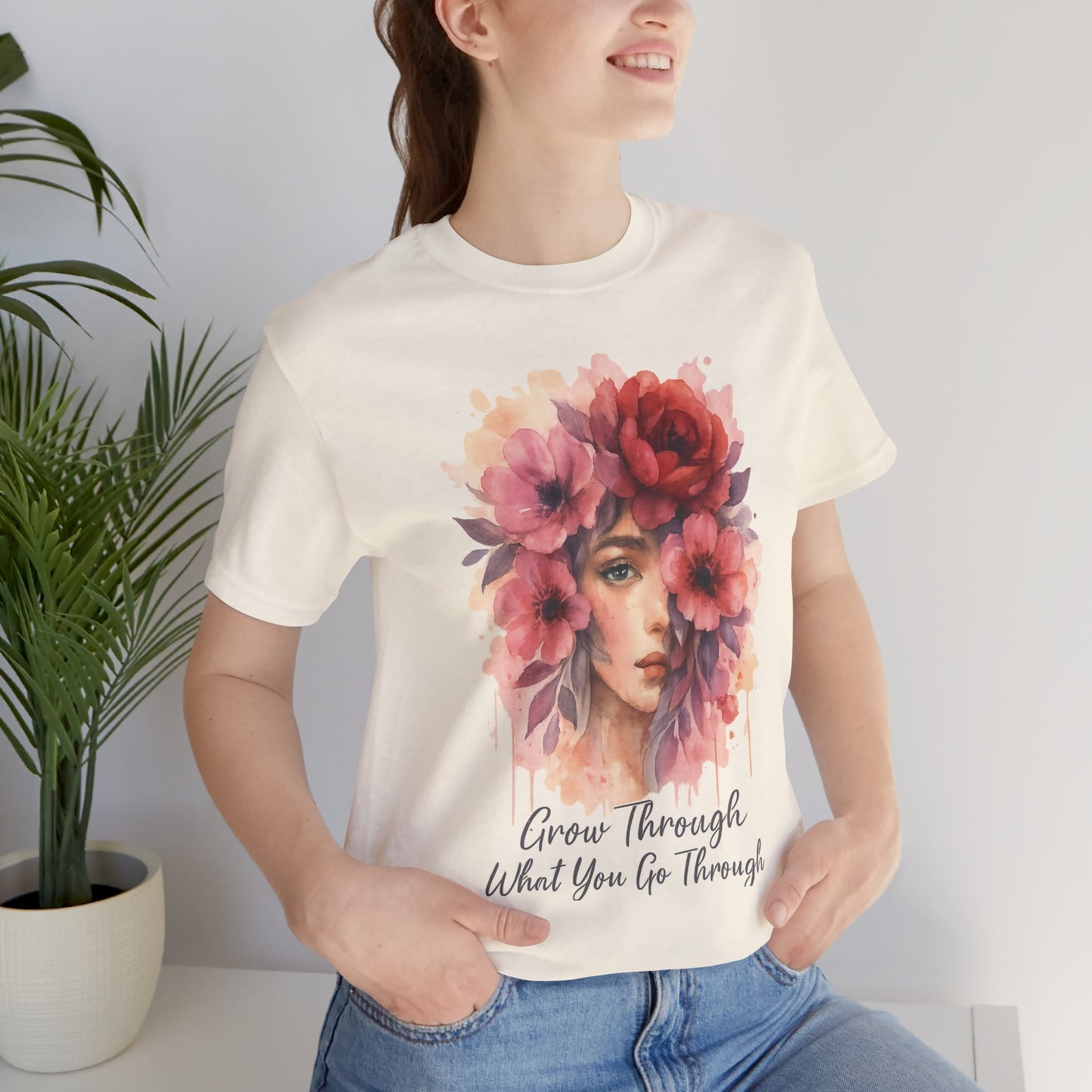 Watercolor/ Grow Through/ Unisex Tee