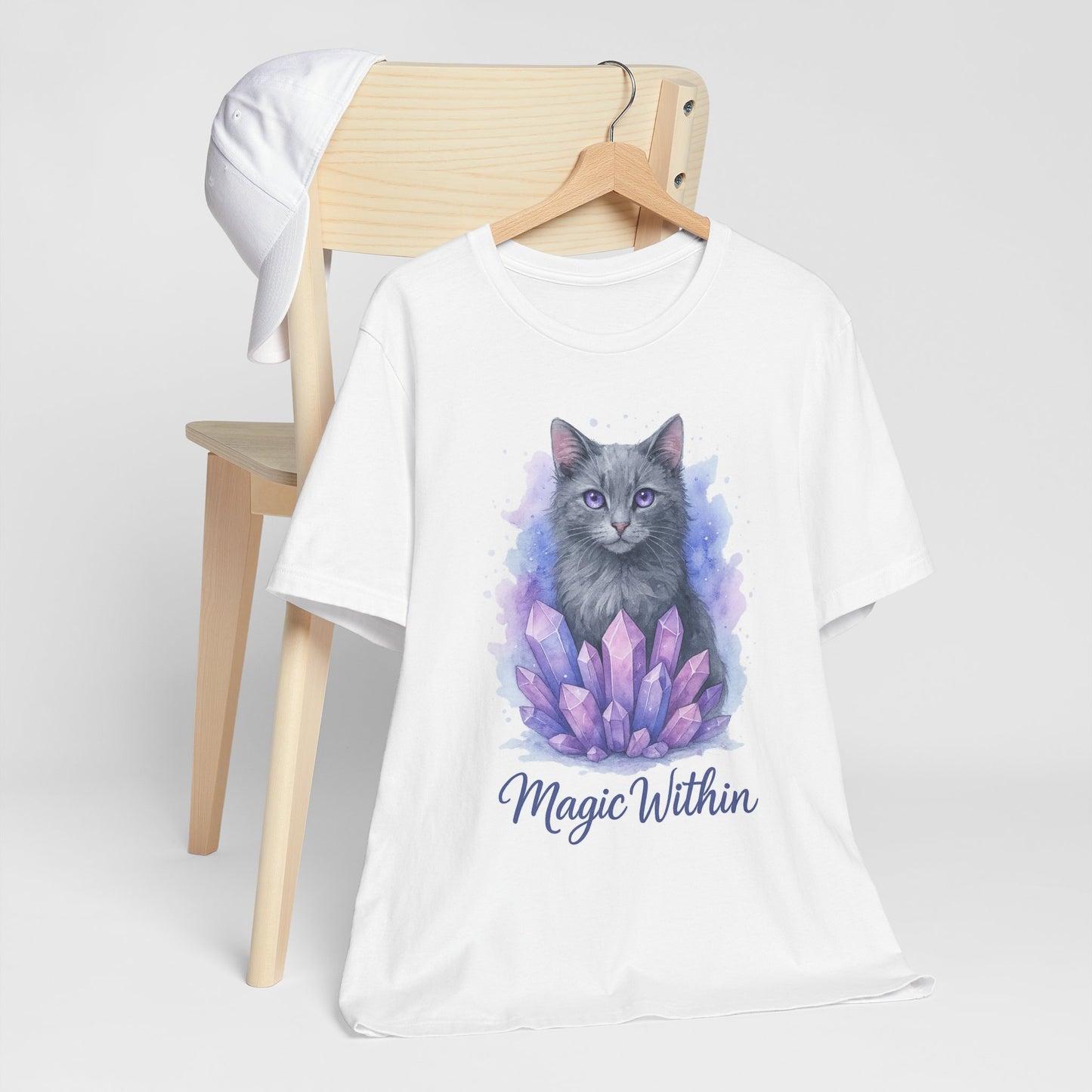 Watercolor/ Magic Within/Cat/ Unisex Tee