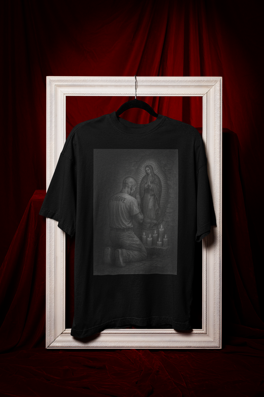 Chicano Series/Clown/Praying to forgive/ BarrioArt