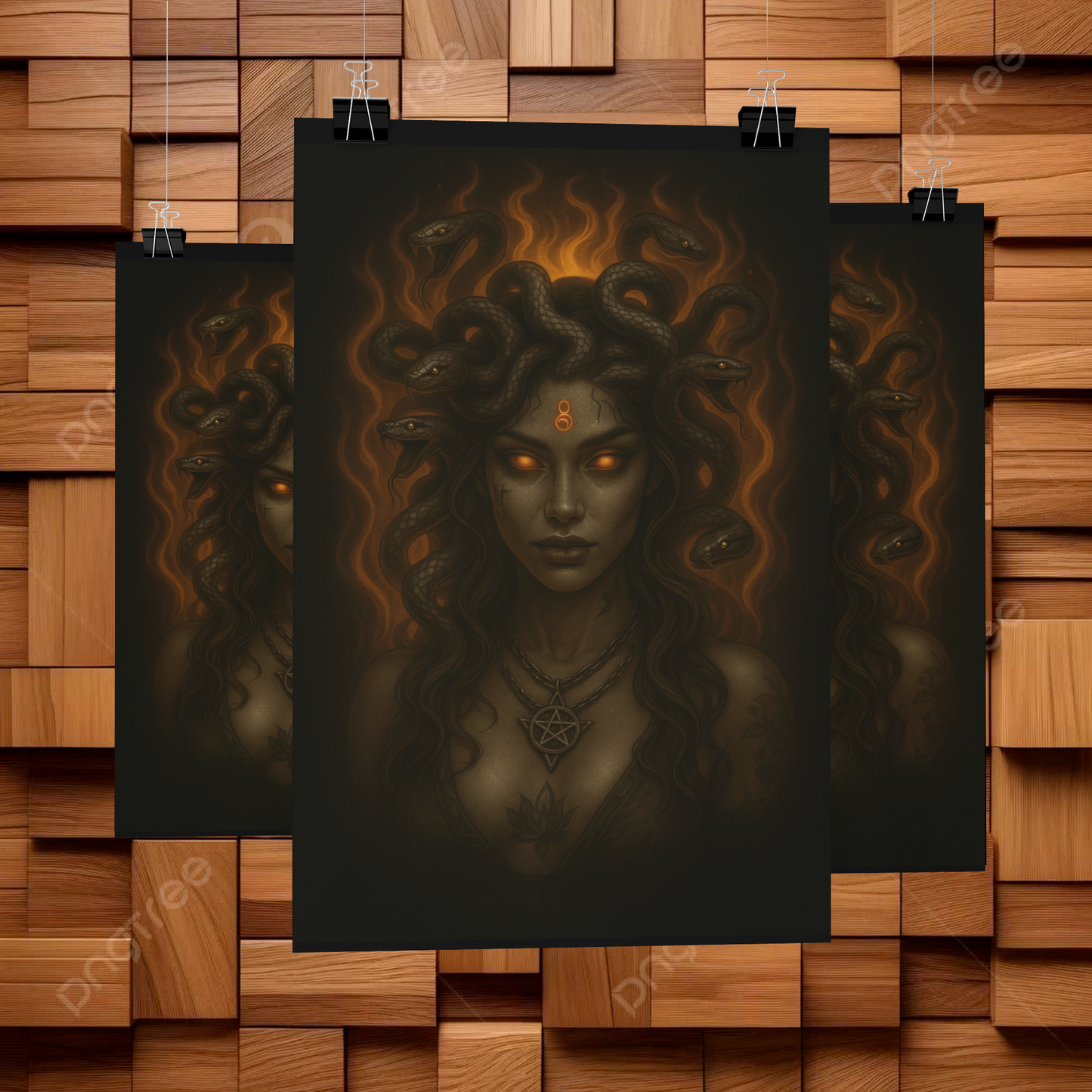 Mystic/Gothic Medusa Poster/ DarkArt