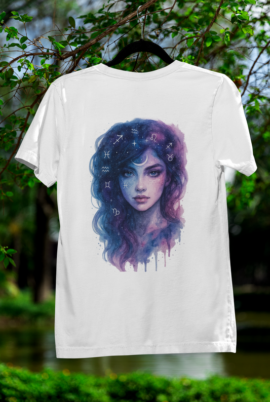 Watercolor/ Space Girl/ Unisex Tee