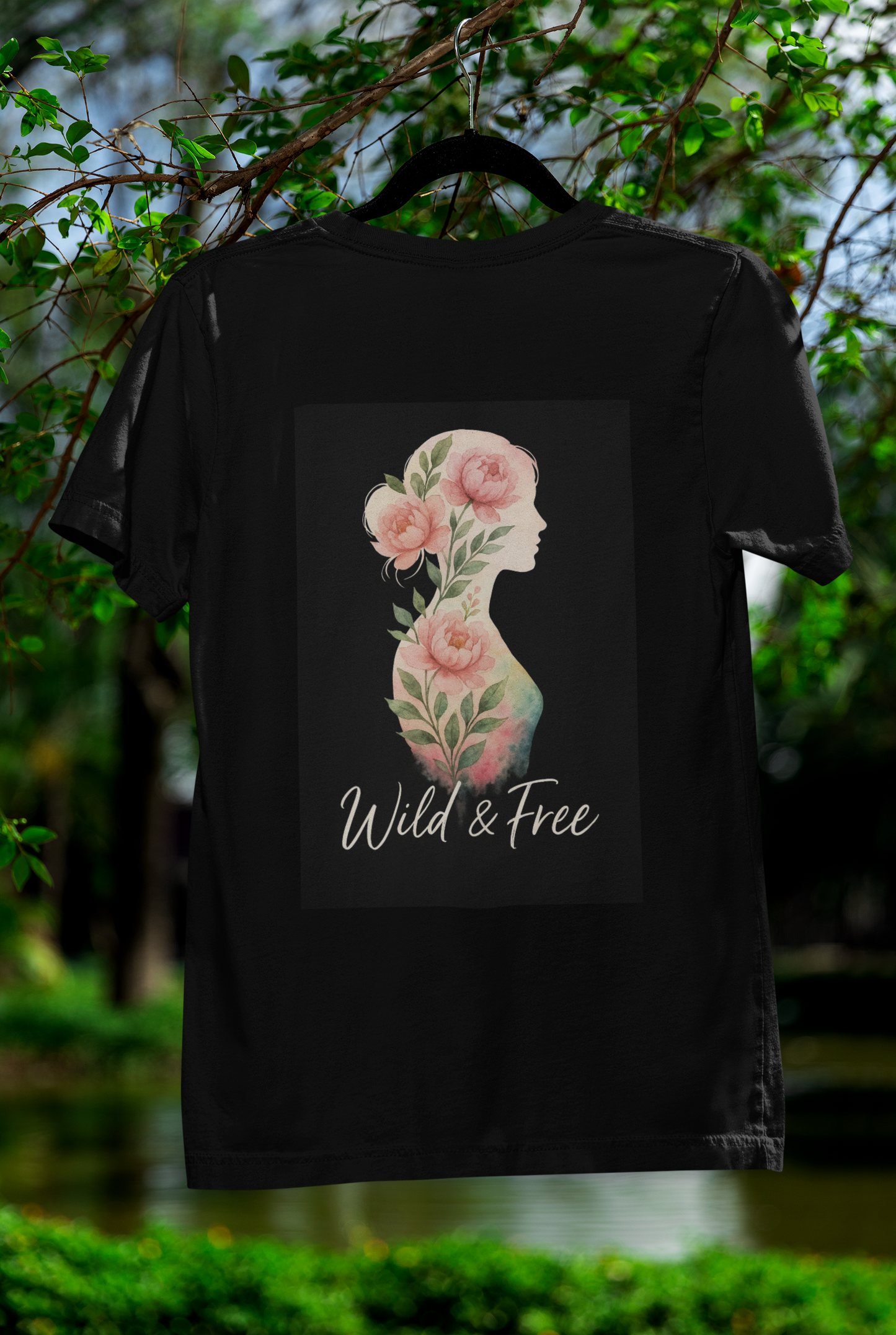 Watercolor/ Wild and Free/ Unisex Tee