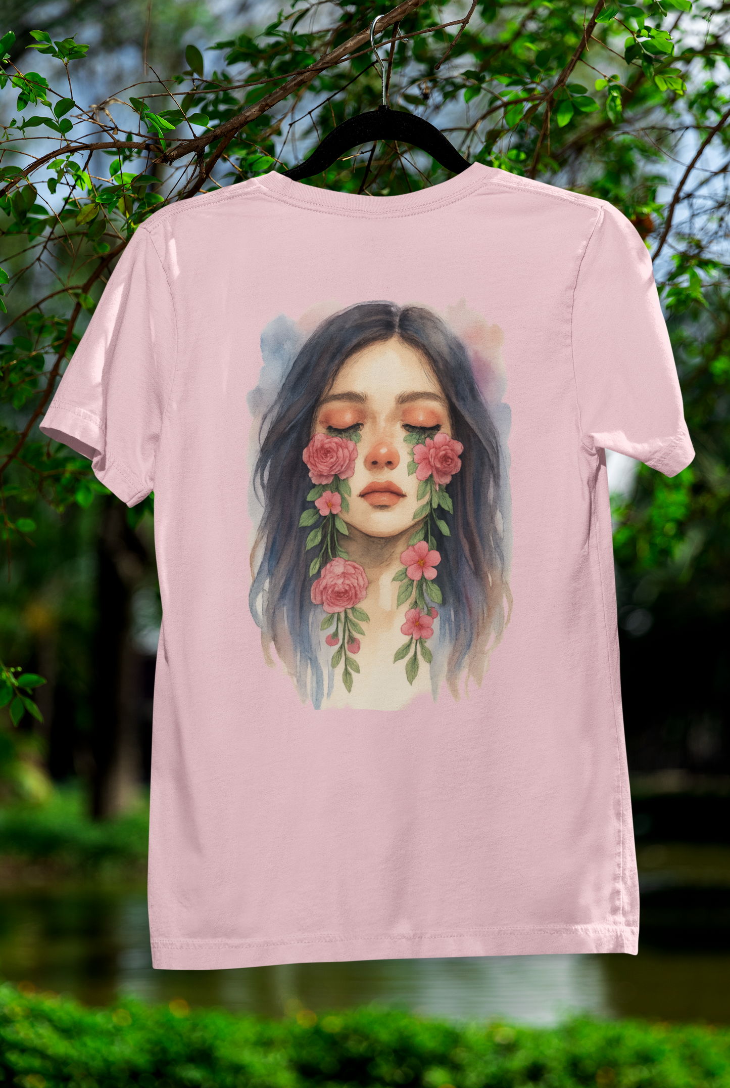 Watercolor/ Crying Girl / Unisex Tee