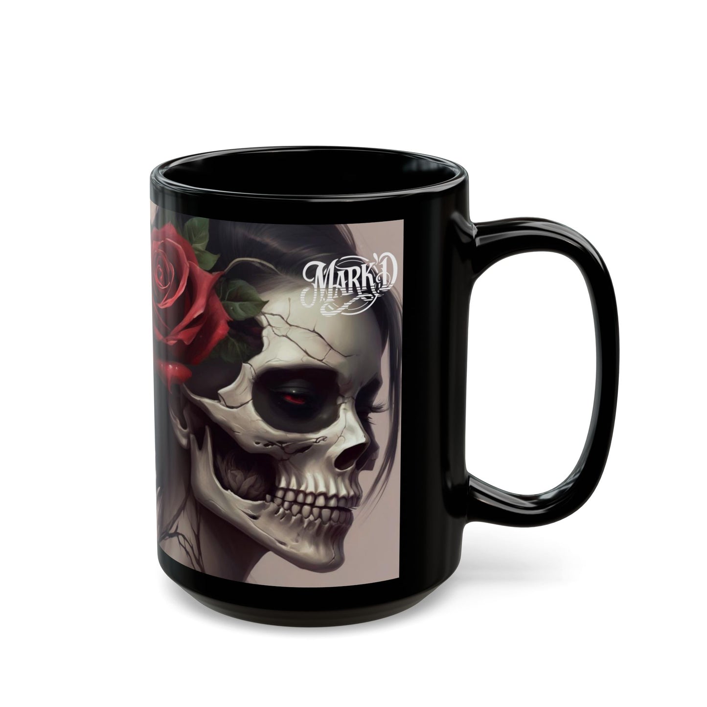 SkullGirl , Black 11oz/15oz Coffee Cup, DarkArt