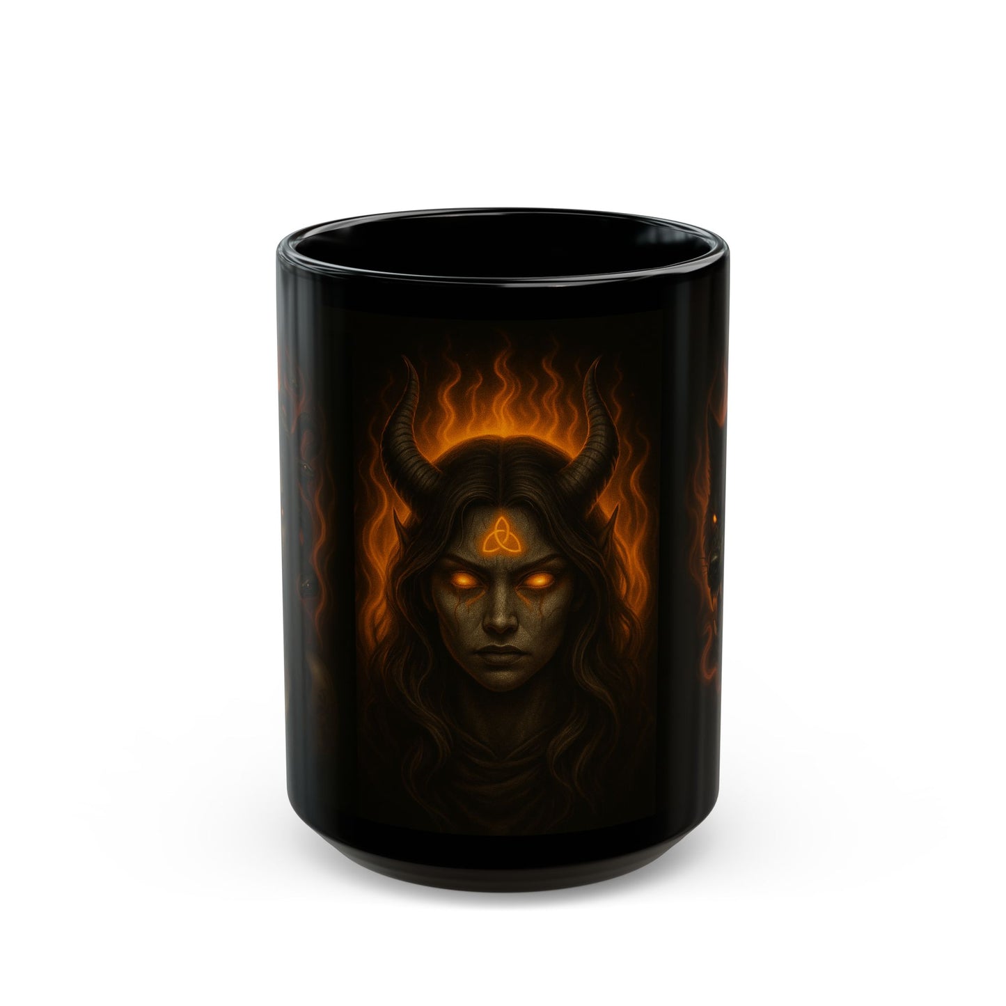 Gothic Fantasy Mug, Black 11oz/15oz Coffee Cup, DarkArt