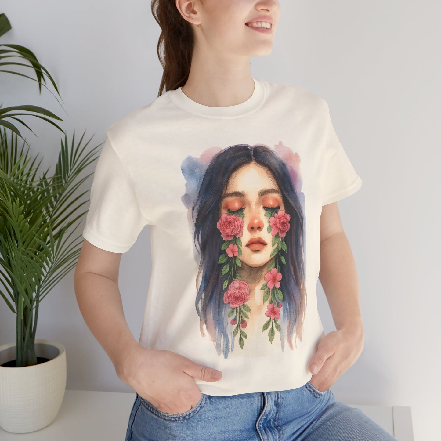 Watercolor/ Crying Girl / Unisex Tee