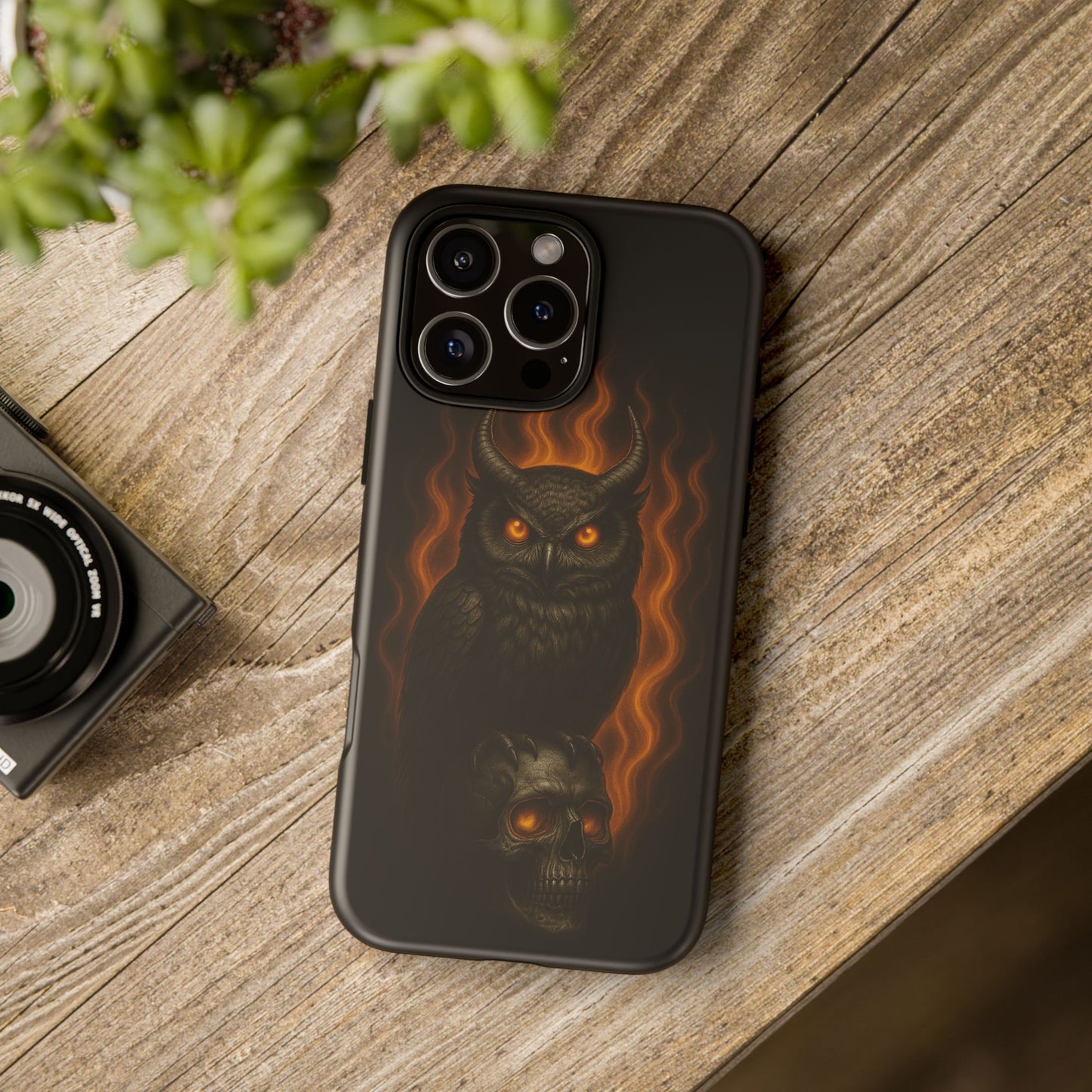 Owl and Skull Phone Case | Tough Cases, Trendy Phone Accessory,