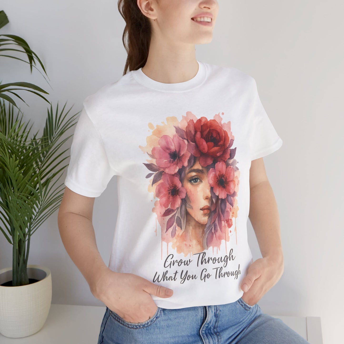 Watercolor/ Grow Through/ Unisex Tee