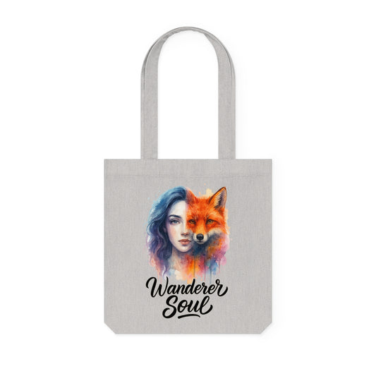 Watercolor/ Wonderer Soul / Woven Tote Bag