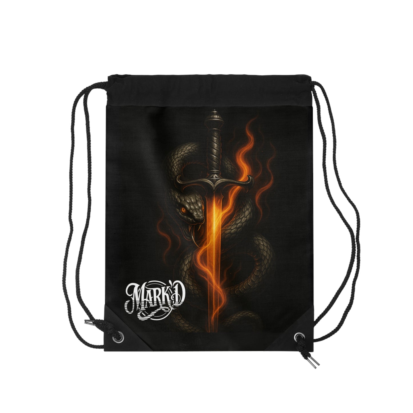 Mystic/Gothic Skull and Snake Drawstring Bag | DarkArt