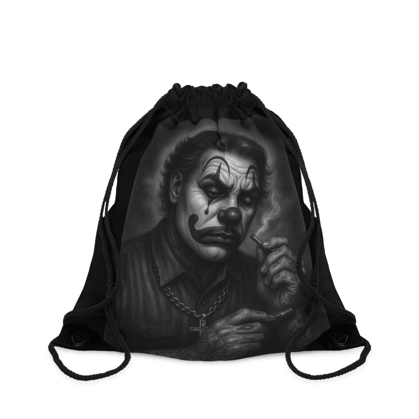 Chicano Series/Clown Drawstring Bag | BarrioArt Bag