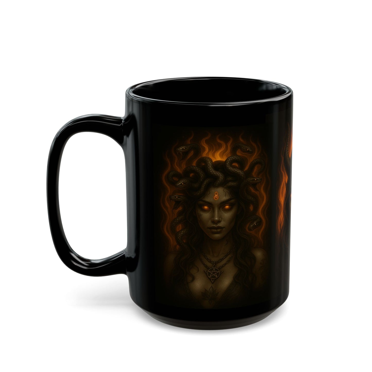 Gothic Fantasy Mug, Black 11oz/15oz Coffee Cup, DarkArt