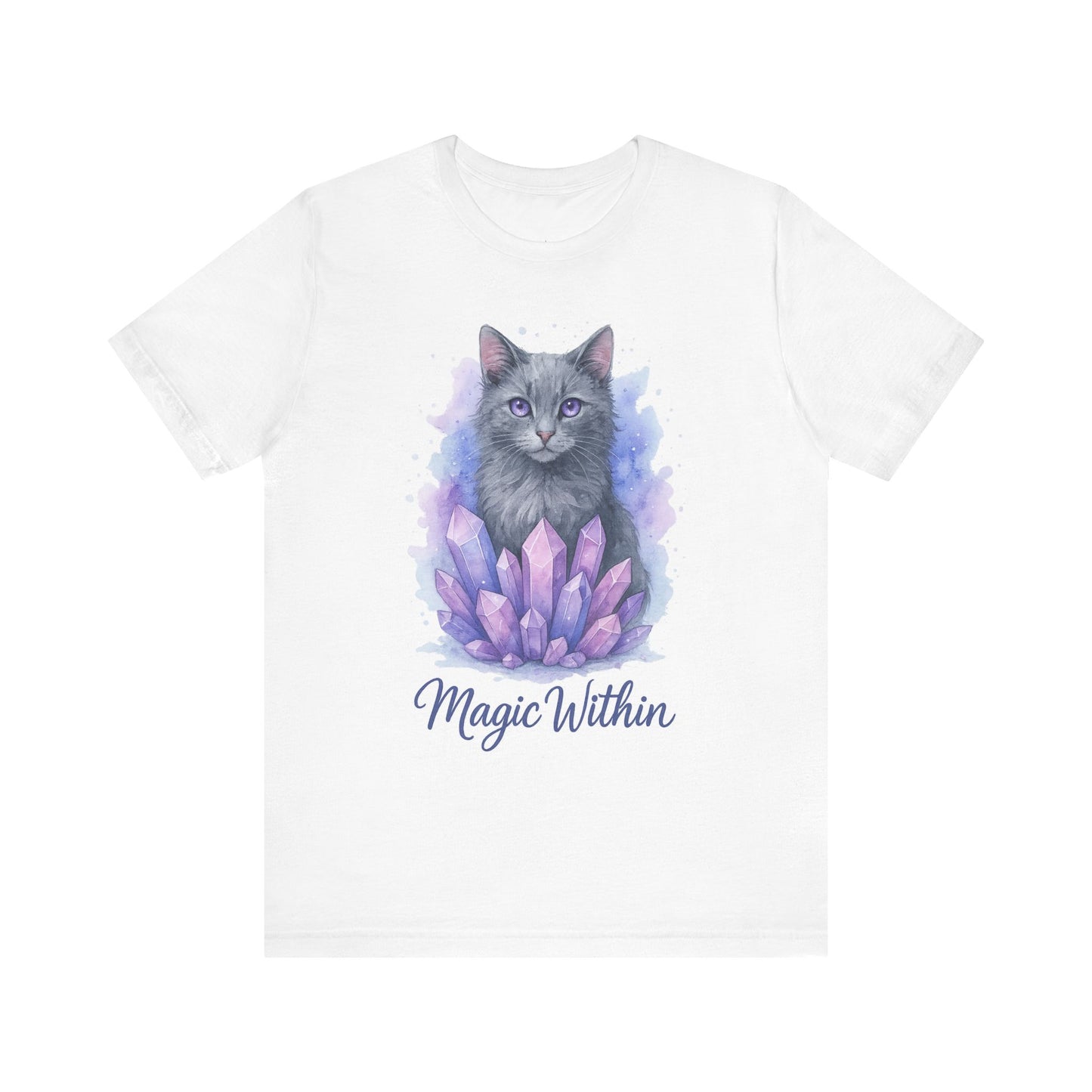 Watercolor/ Magic Within/Cat/ Unisex Tee