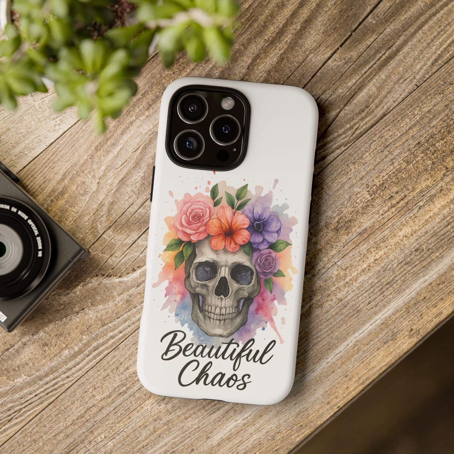 Skull and Flowers Phone Case | Tough Cases, Trendy Phone Accessory,