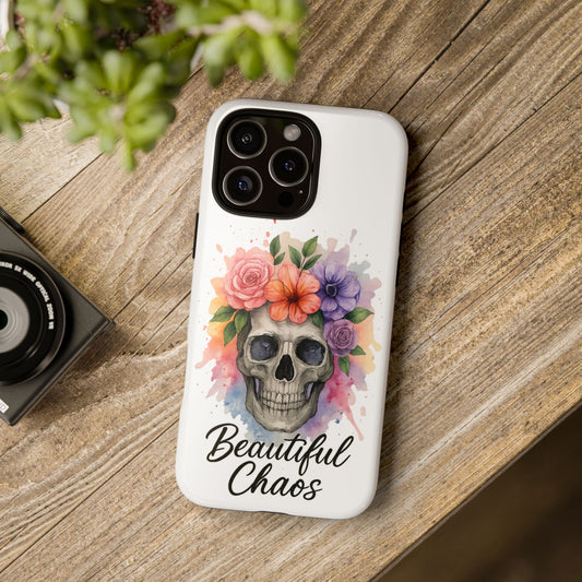 Skull and Flowers Phone Case | Tough Cases, Trendy Phone Accessory,