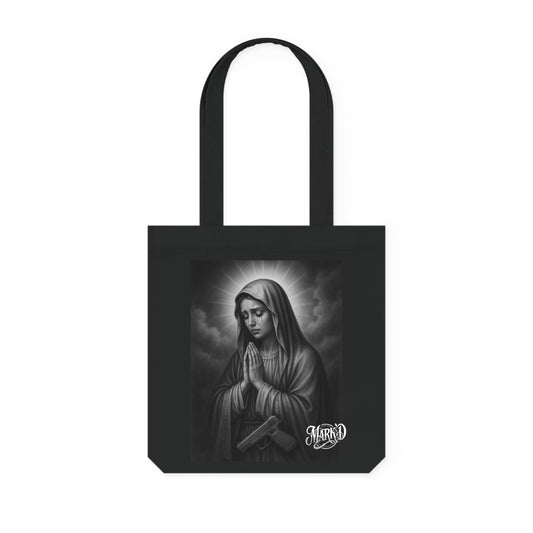 Chicano Series/Marie Woven Tote Bag/ BarrioArt Bag